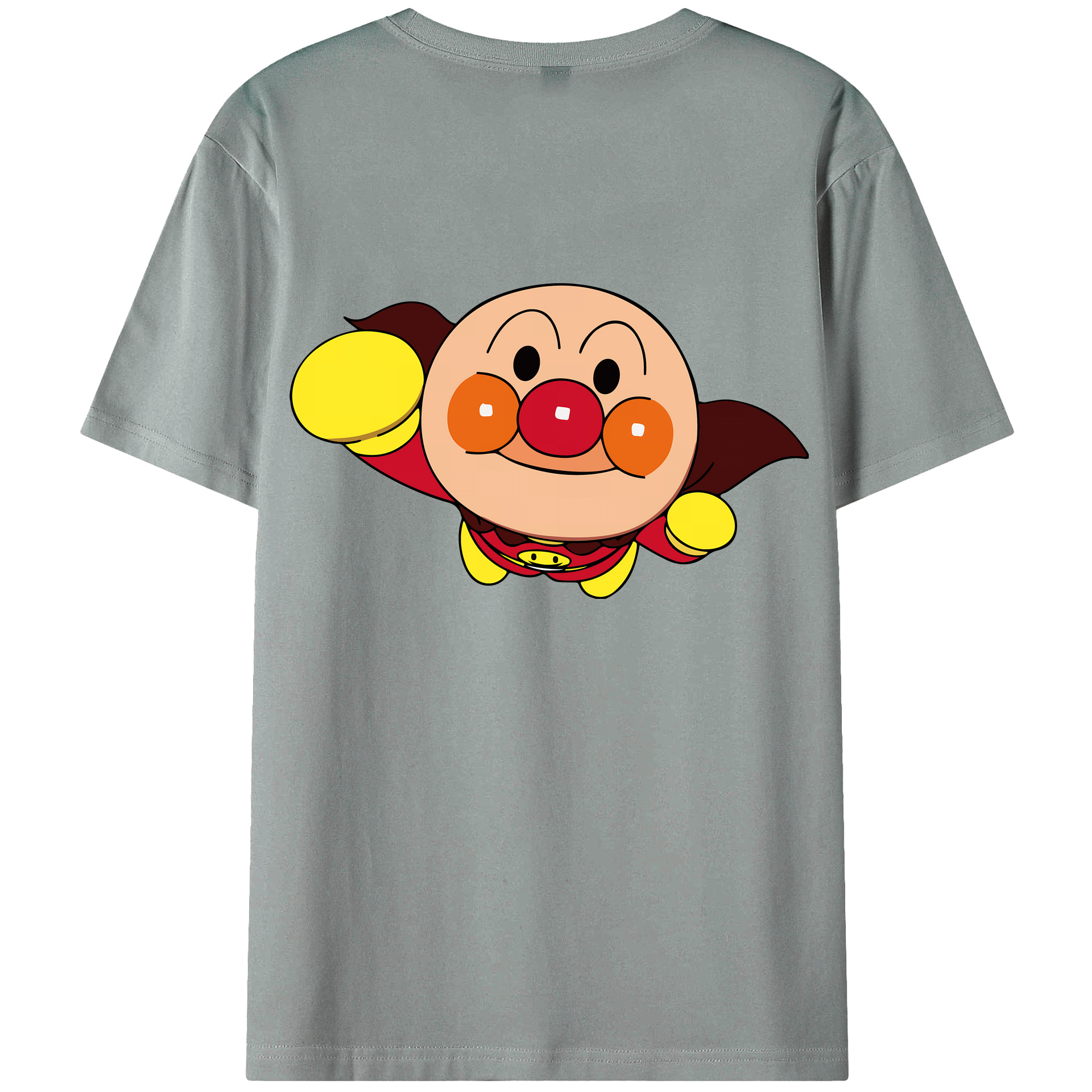（画像用） アンパンマン Anpanman 綿100％ メンズ半袖Tシャツ（バックプリント） 通気性